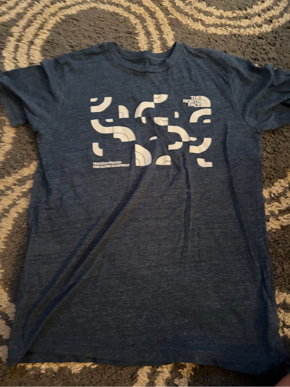 The North Face Blue Heather Graphic Short Sleeve Tee